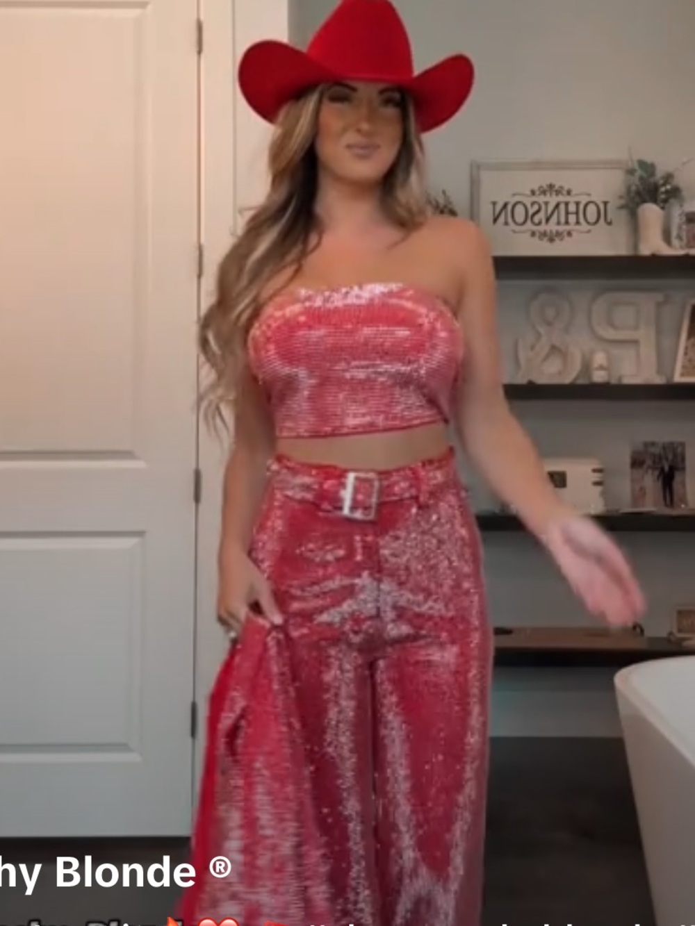 ❤️‍🔥NEW Red Rhinestone Cowgirl Set with Belt